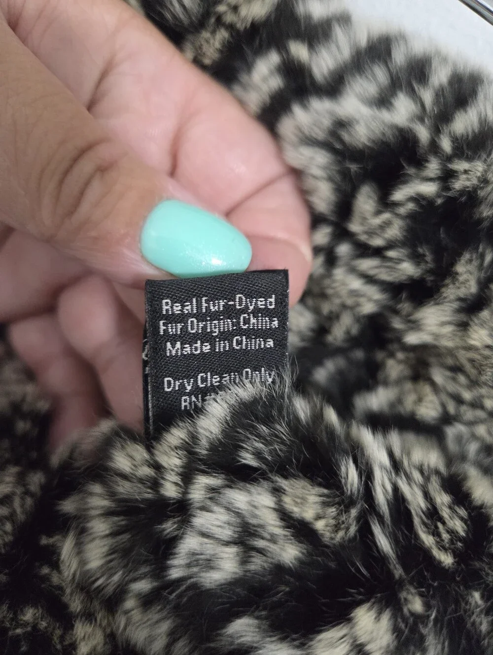 Saks Fifth Avenue Rabbit Fur Scarf